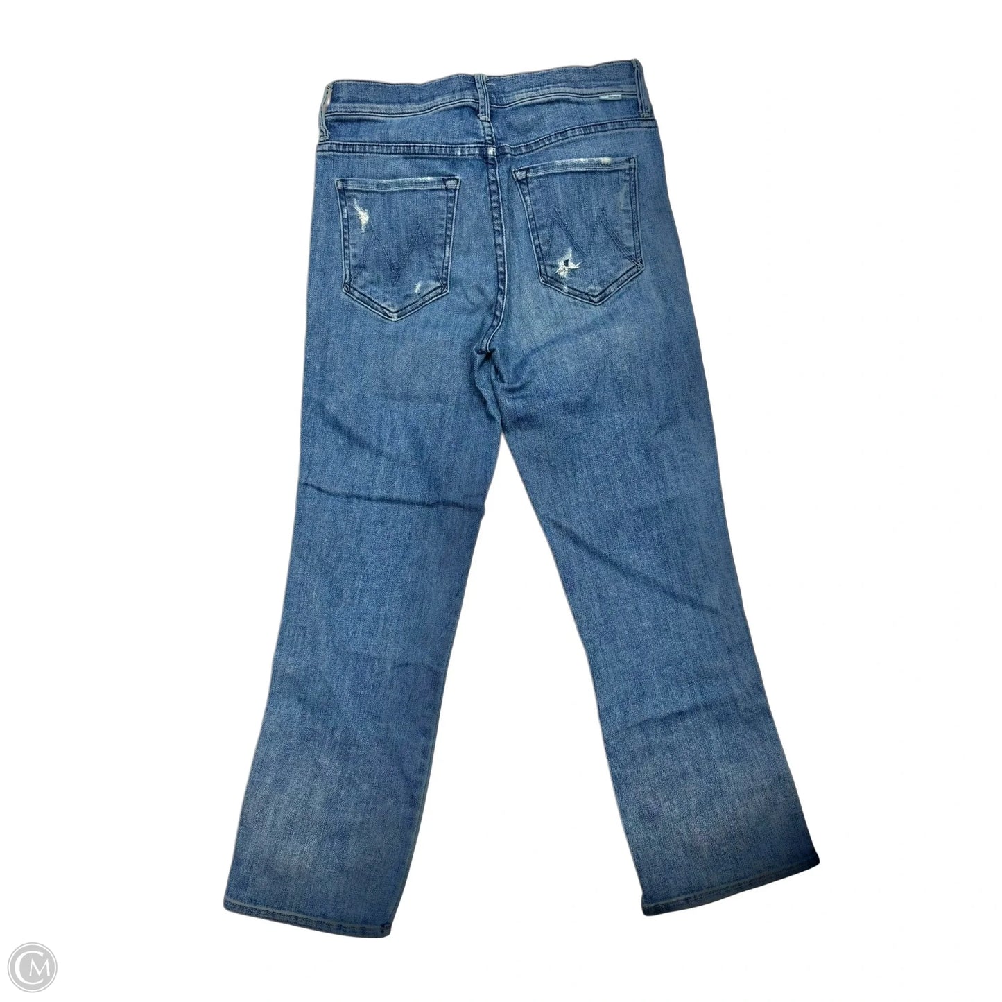 Jeans Straight By Mother In Blue Denim, Size: 2