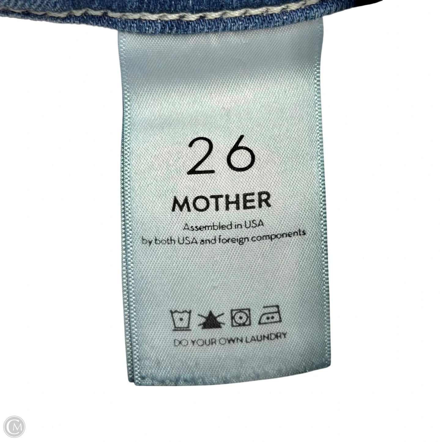 Jeans Straight By Mother In Blue Denim, Size: 2