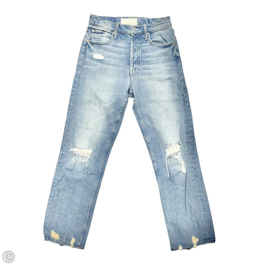 Jeans Straight By Mother In Blue Denim, Size: 2