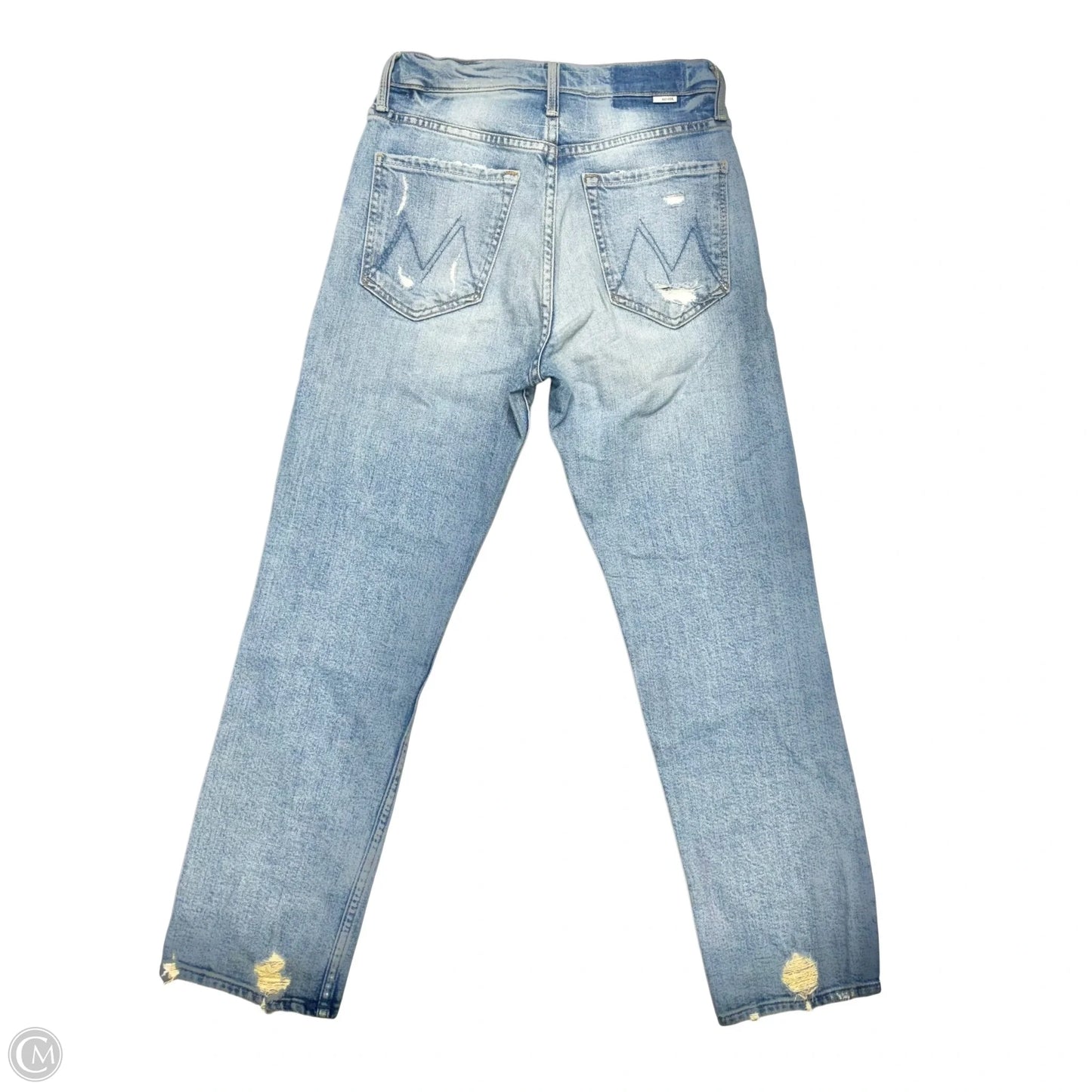 Jeans Straight By Mother In Blue Denim, Size: 2