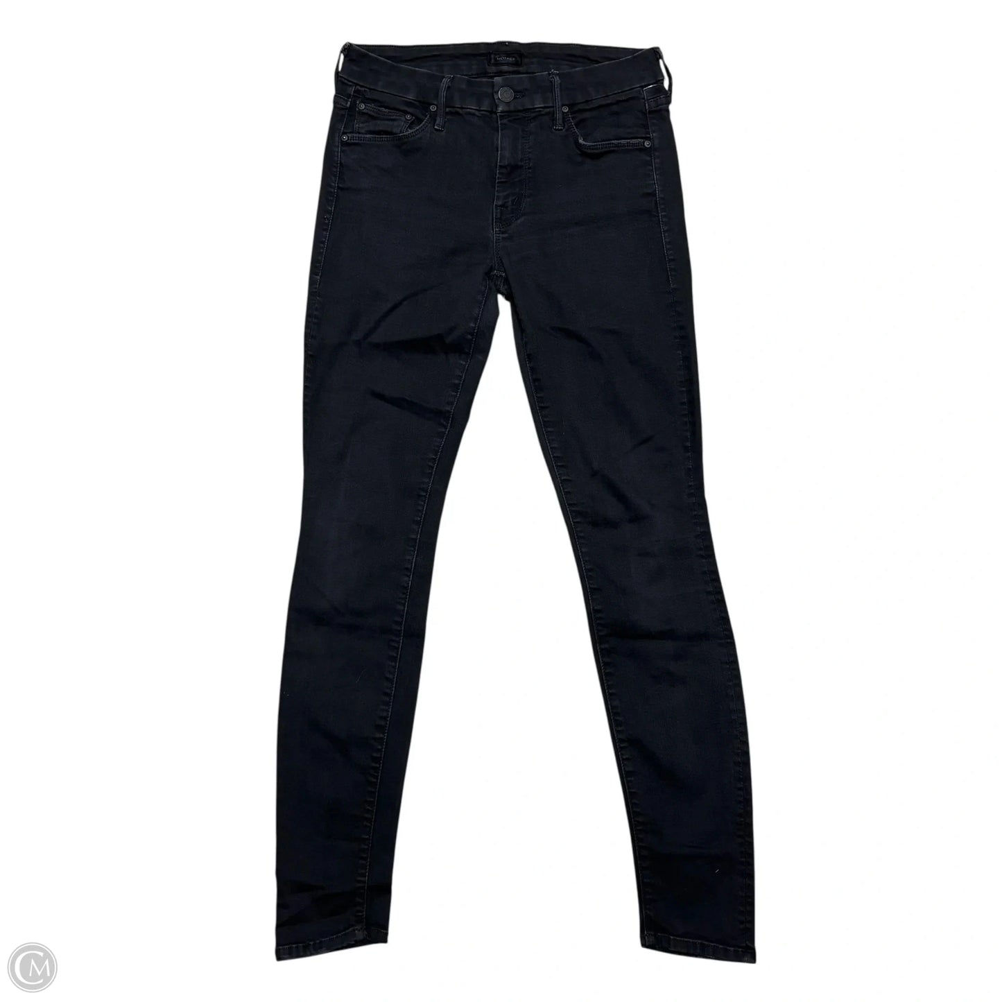 Jeans Skinny By Mother In Black Denim, Size: 4