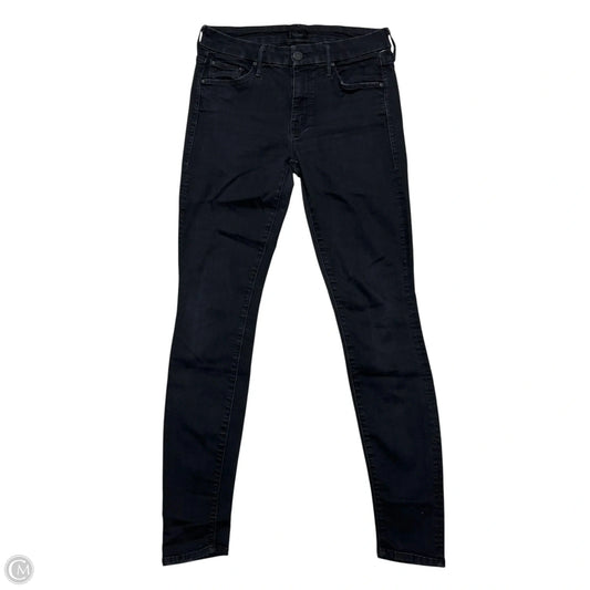 Jeans Skinny By Mother In Black Denim, Size: 4