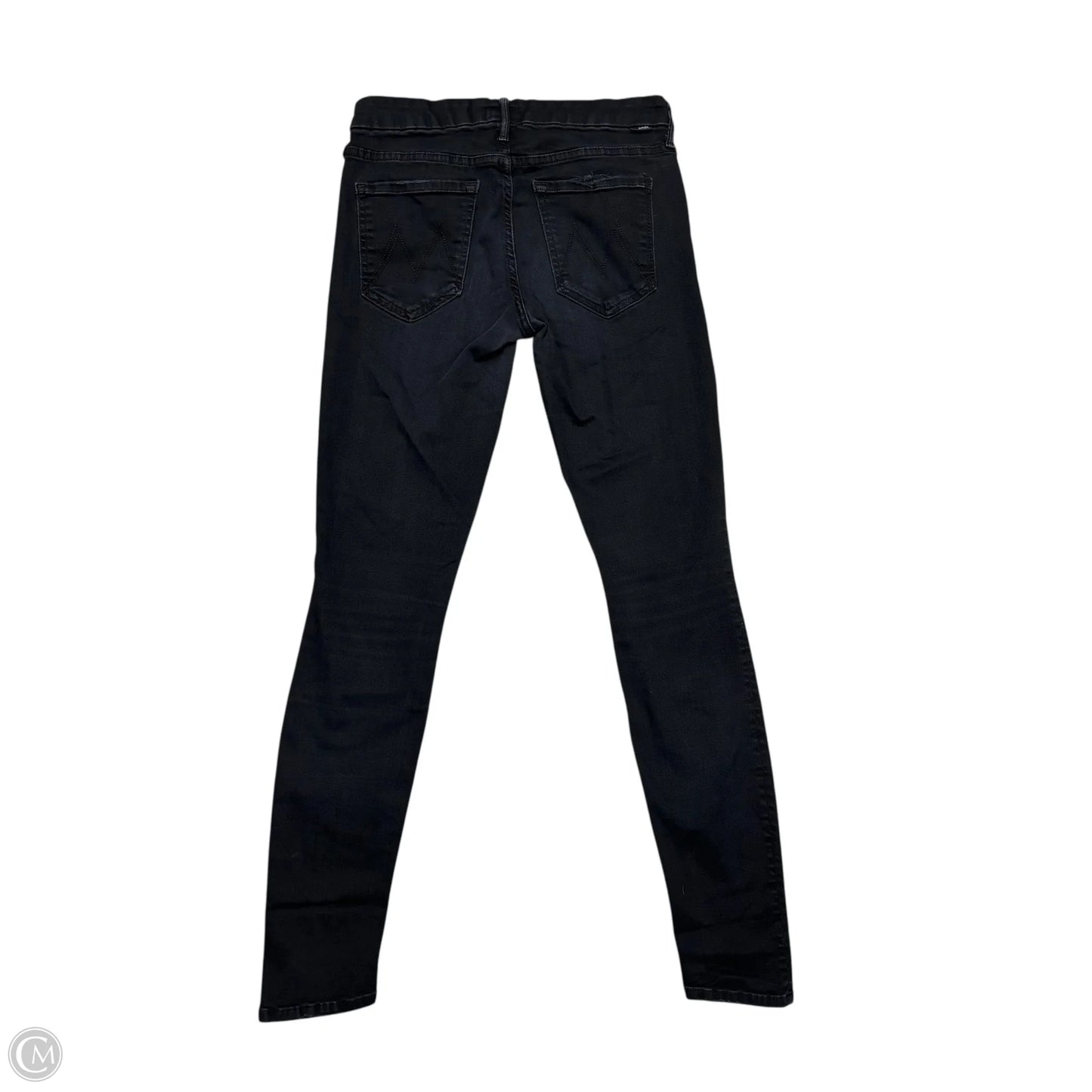 Jeans Skinny By Mother In Black Denim, Size: 4