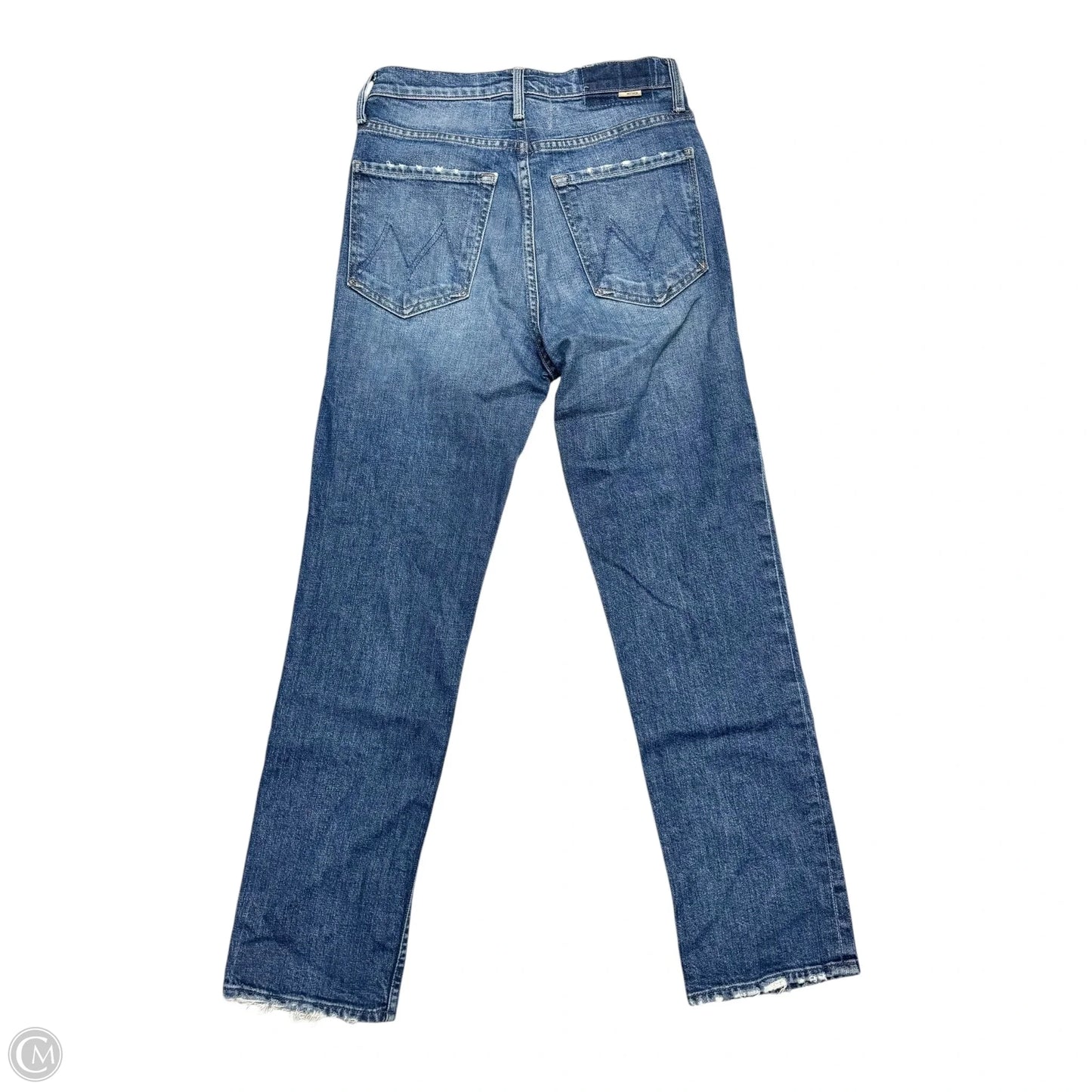 Jeans Straight By Mother In Blue Denim, Size: 2