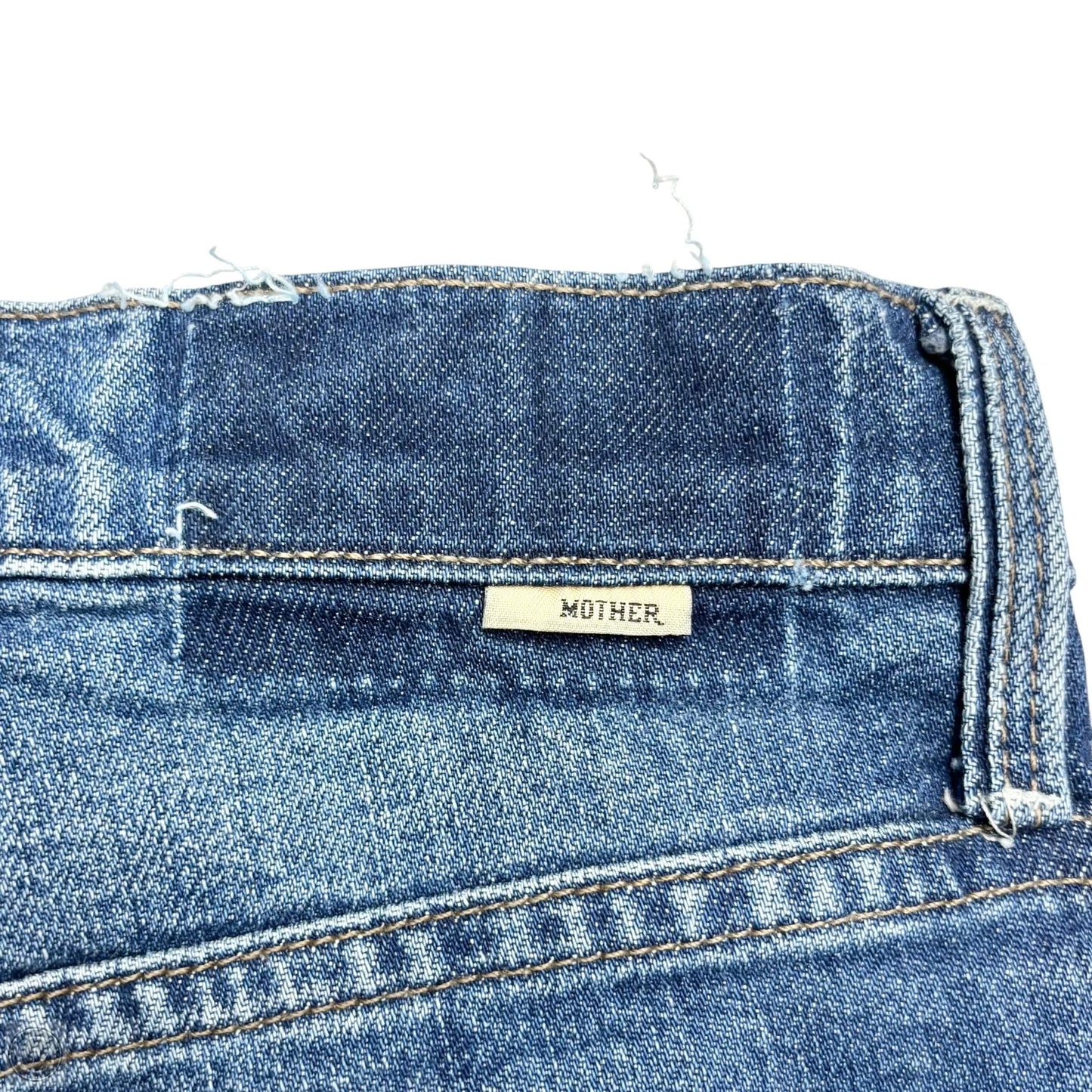 Jeans Straight By Mother In Blue Denim, Size: 2