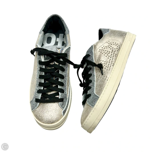 Shoes Sneakers By P448 In Gold & Grey, Size: 5.5
