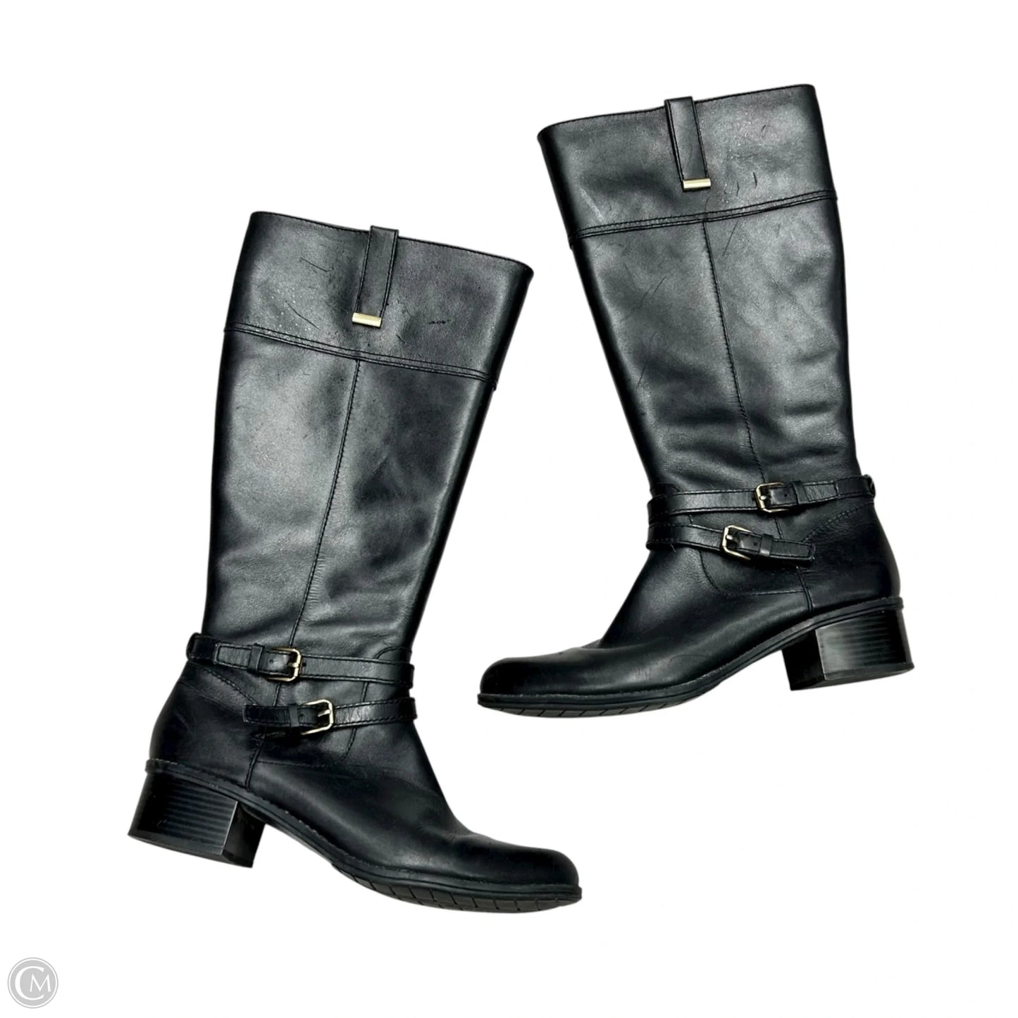 Boots Leather By Bandolino In Black, Size: 9