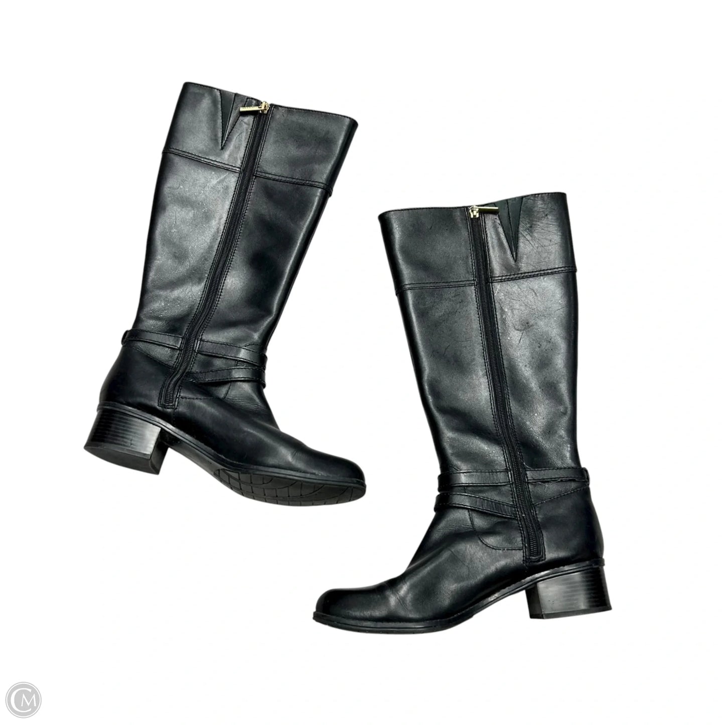 Boots Leather By Bandolino In Black, Size: 9
