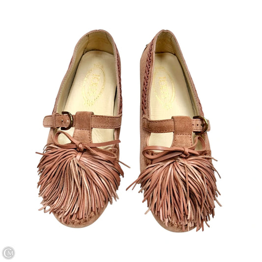 Shoes Luxury Designer By Tods In Mauve, Size: 7
