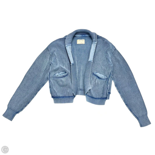 Sweater Cardigan By We The Free In Blue, Size: M