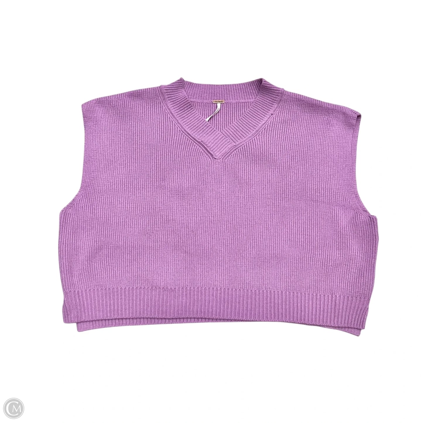 Vest Sweater By Free People In Purple, Size: M