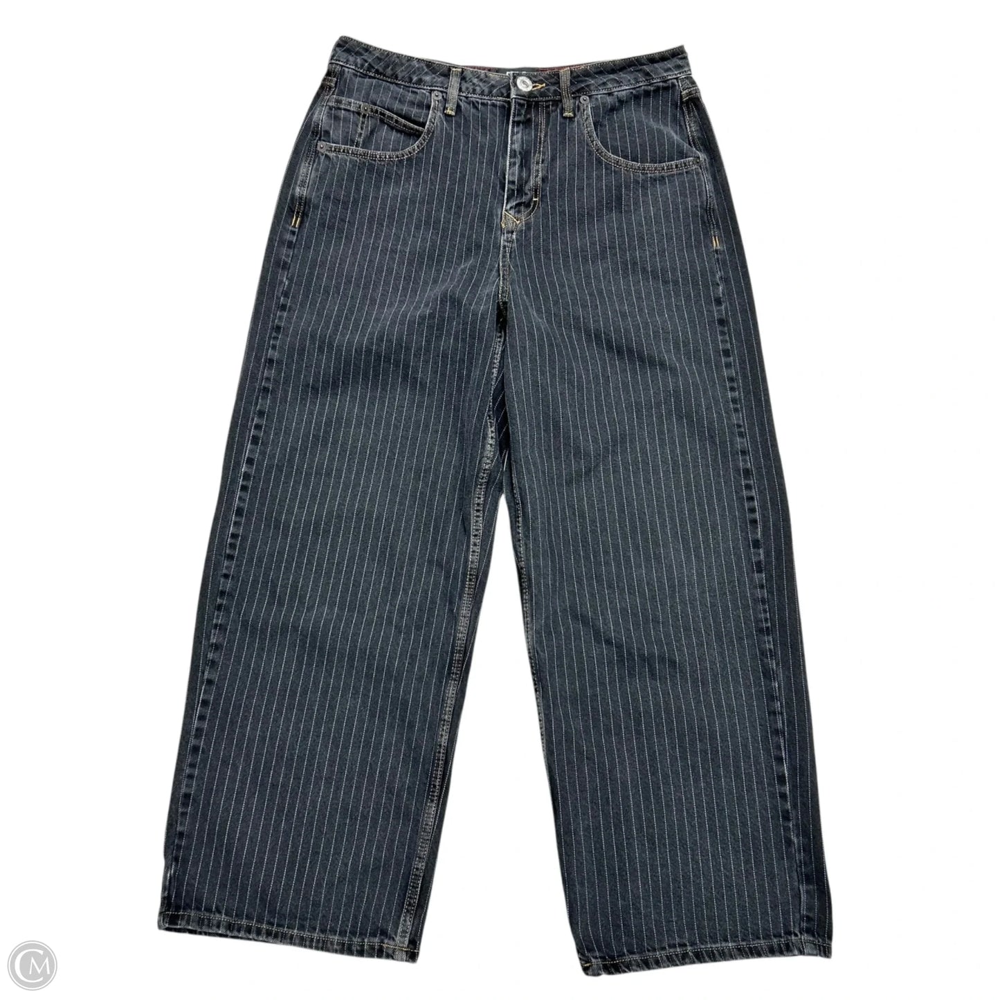 Jeans Wide Leg By Bdg In Black & White, Size: 12