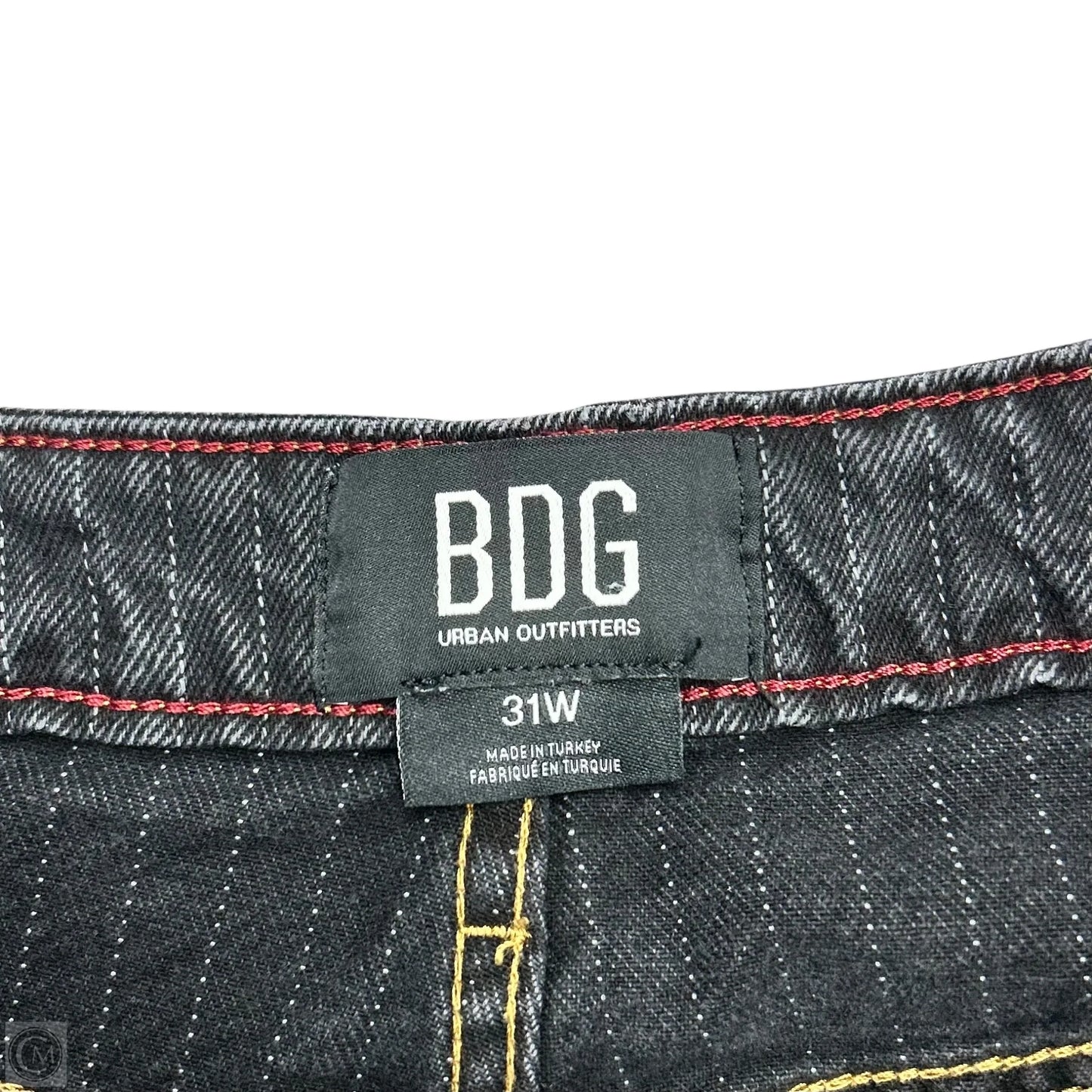 Jeans Wide Leg By Bdg In Black & White, Size: 12