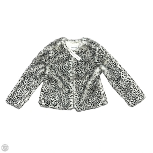 Jacket Faux Fur & Sherpa By Cupcakes And Cashmere In Black & White, Size: M