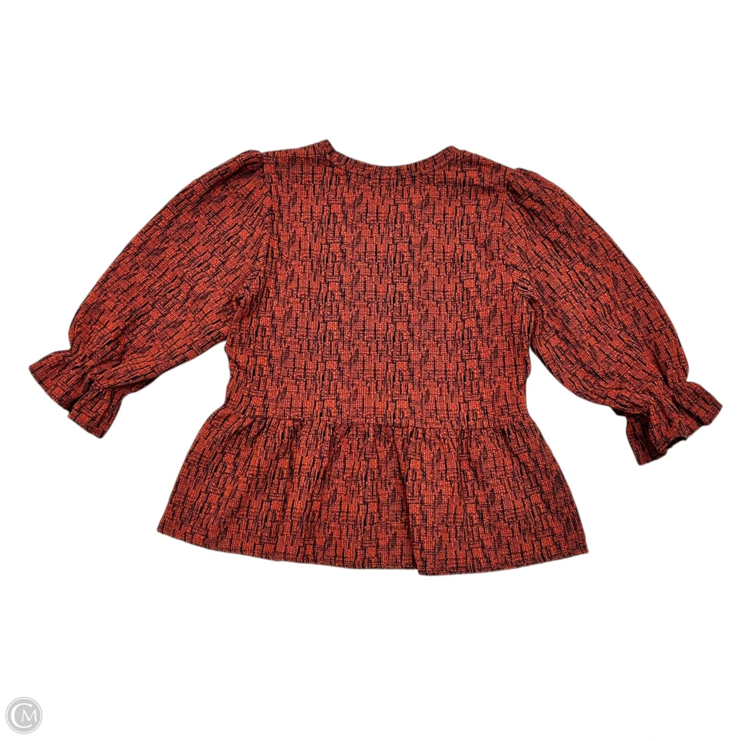 Top Long Sleeve By Ro & De In Blue & Orange, Size: M