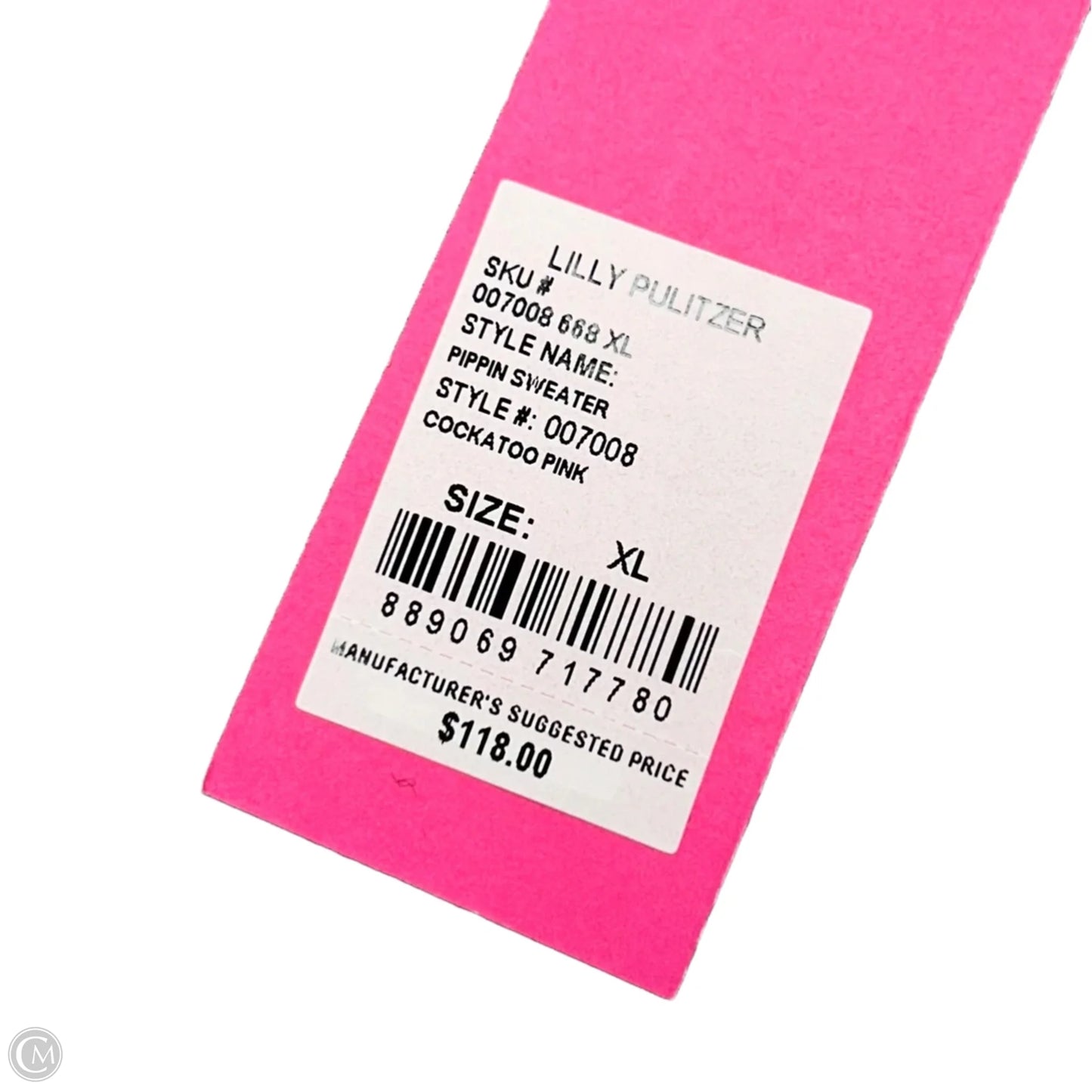 Sweater Designer By Lilly Pulitzer In Pink, Size: Xl