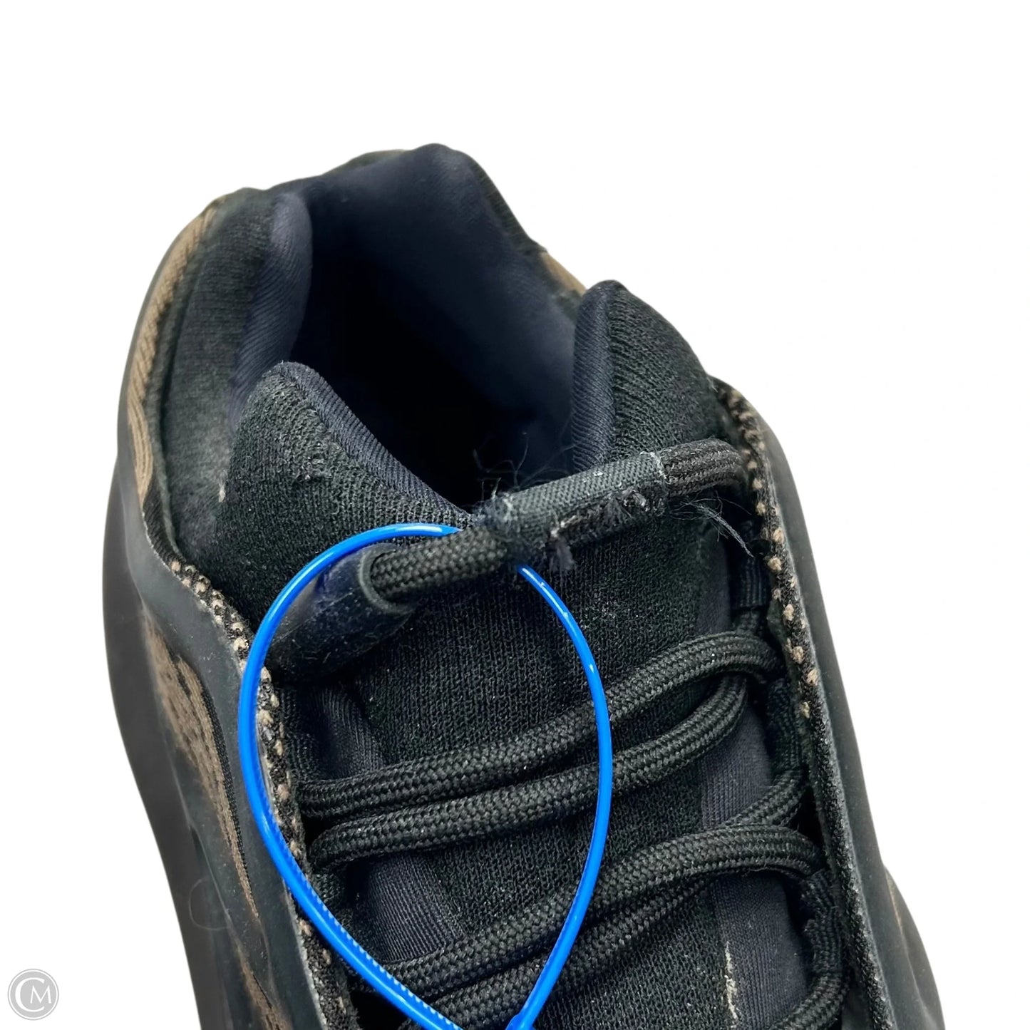 Shoes Luxury Designer By Yeezy In Black & Tan, Size: 8.5