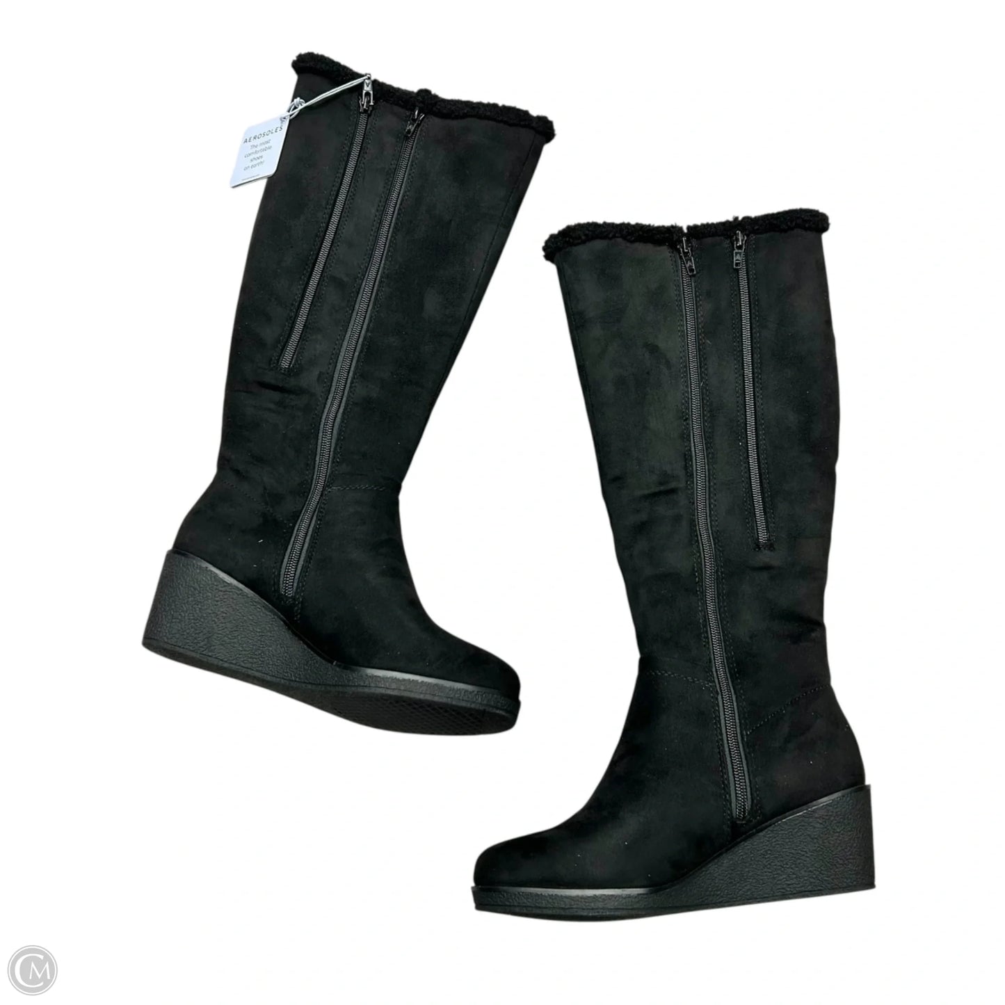 Boots Mid-calf Heels By Aerosoles In Black, Size: 6