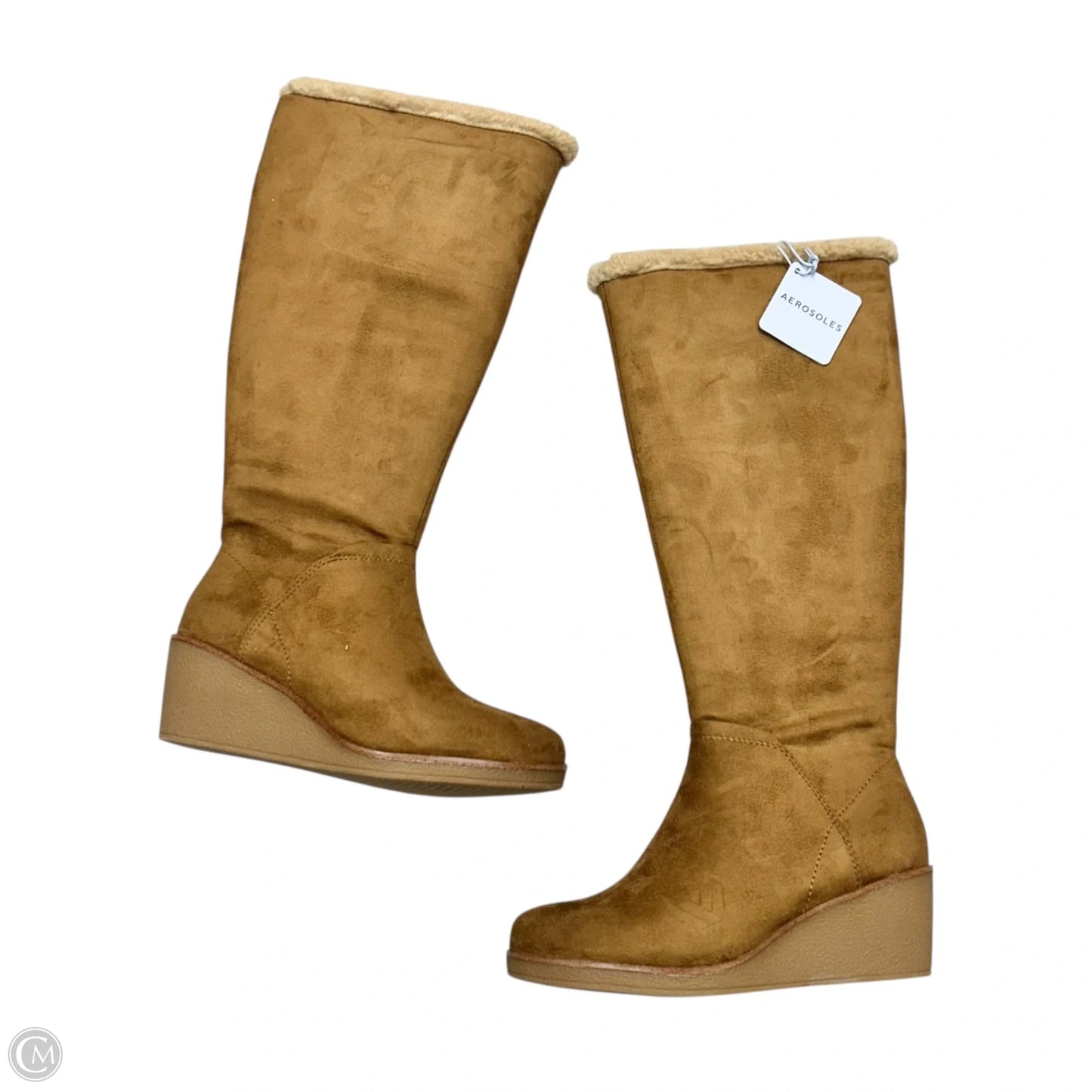 Boots Mid-calf Heels By Aerosoles In Brown, Size: 6