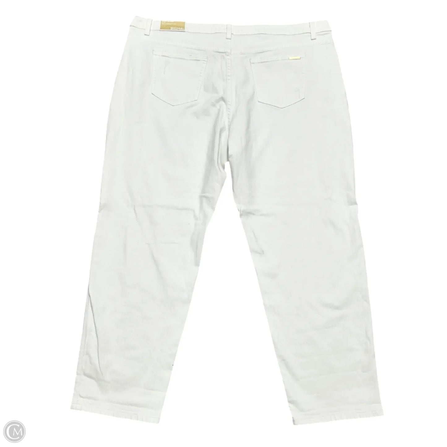 Jeans Designer By Michael Kors In White Denim, Size: 22