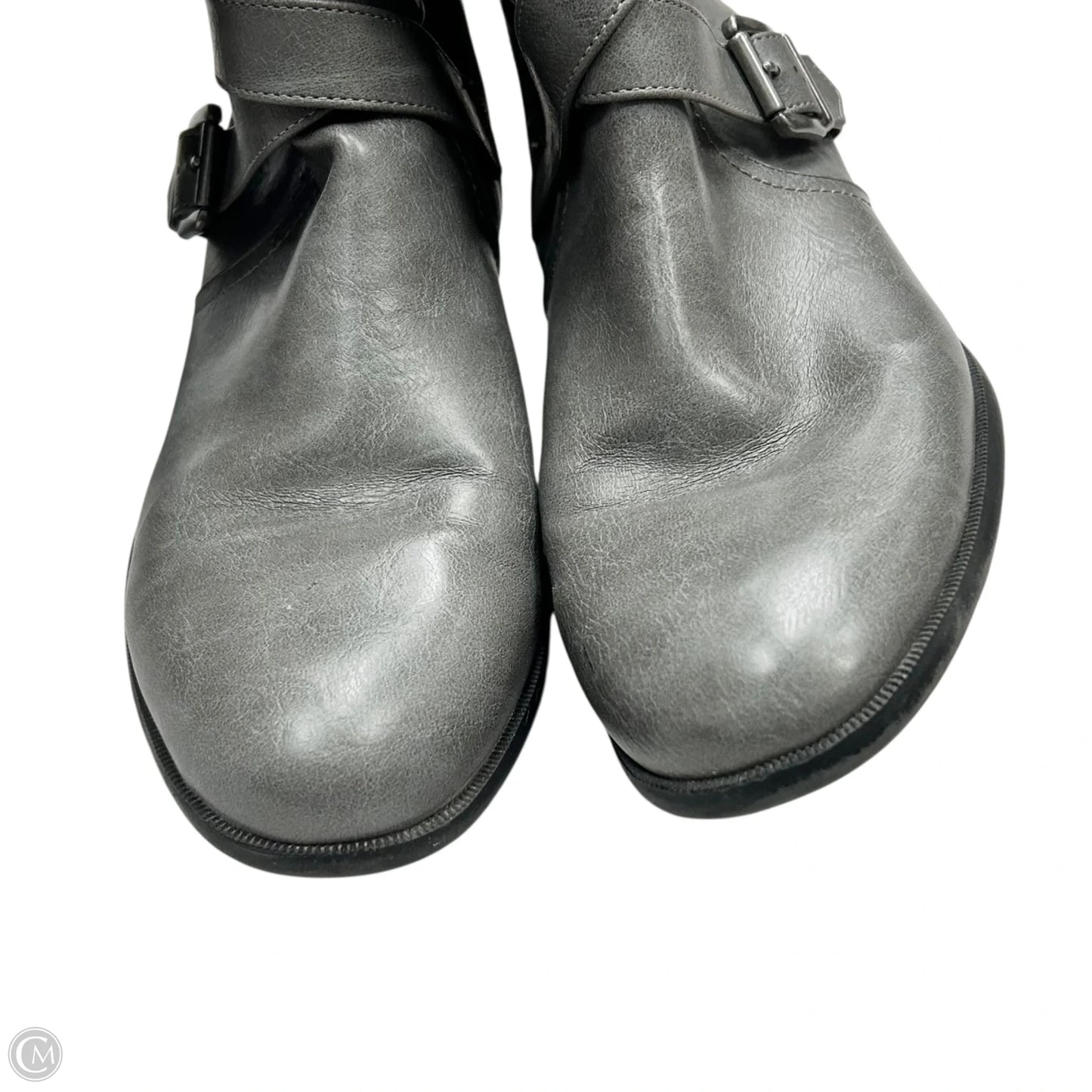 Boots Mid-calf Flats By Life Stride In Grey, Size: 9.5