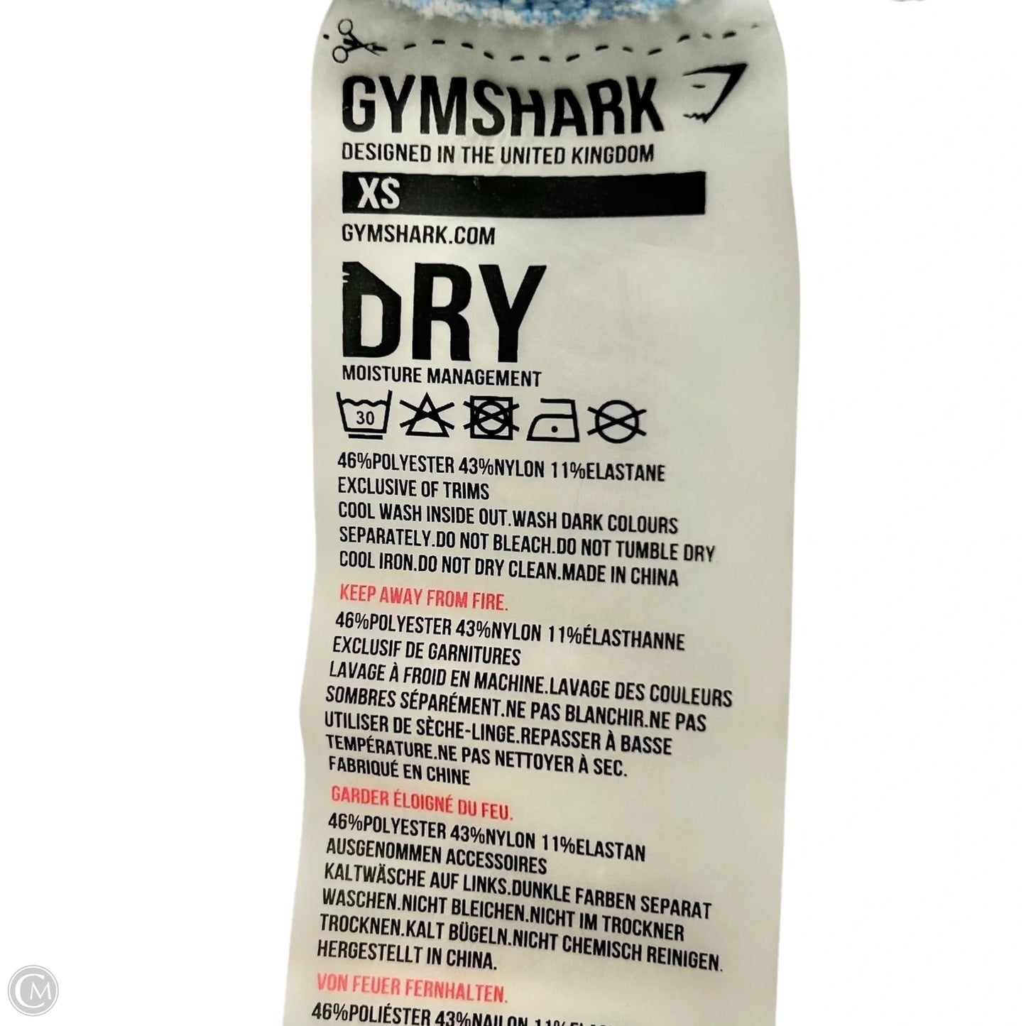 Athletic Pants 2pc By Gym Shark In Blue & White, Size: Xs