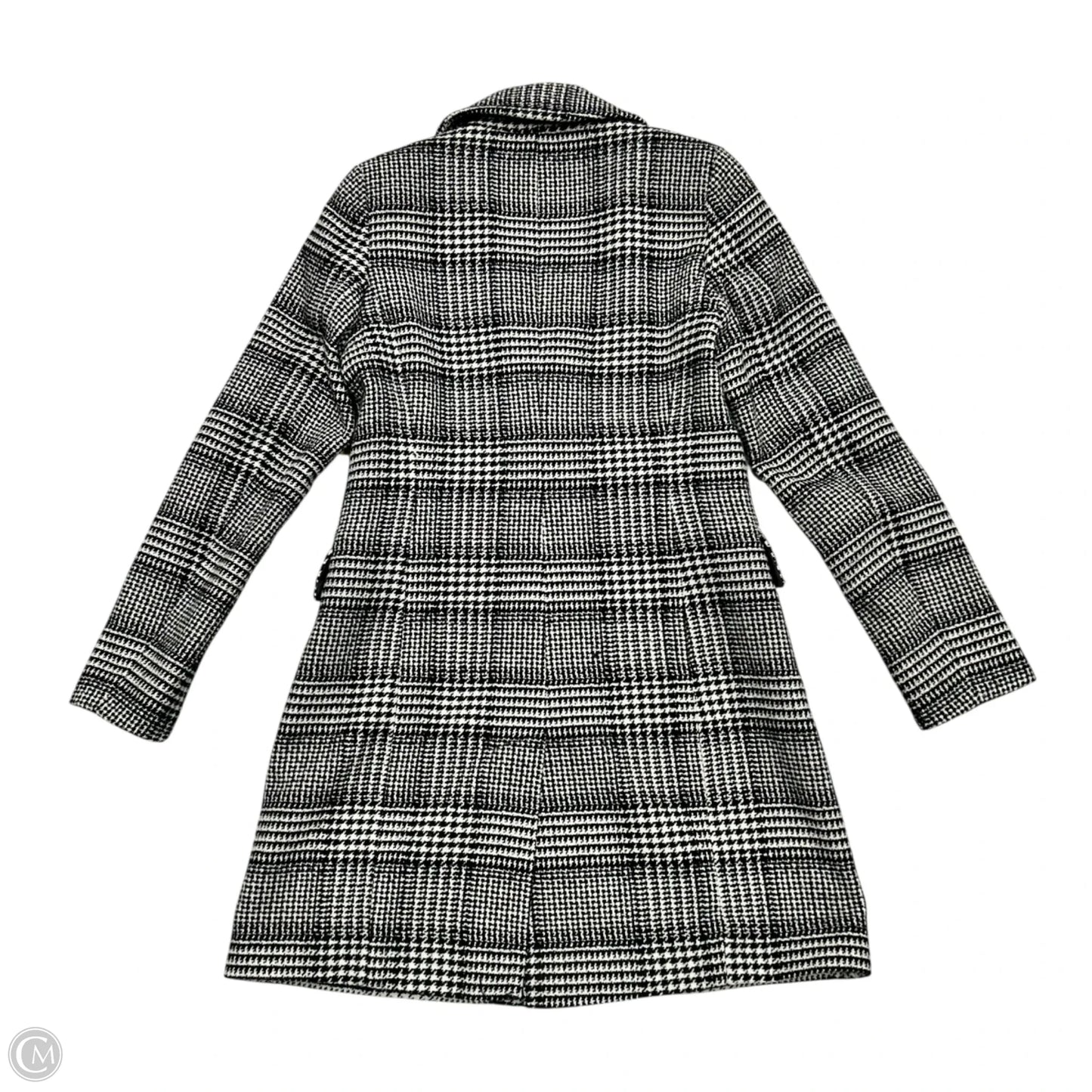 Coat Peacoat By Sam Edelman In Black & White, Size: Xs