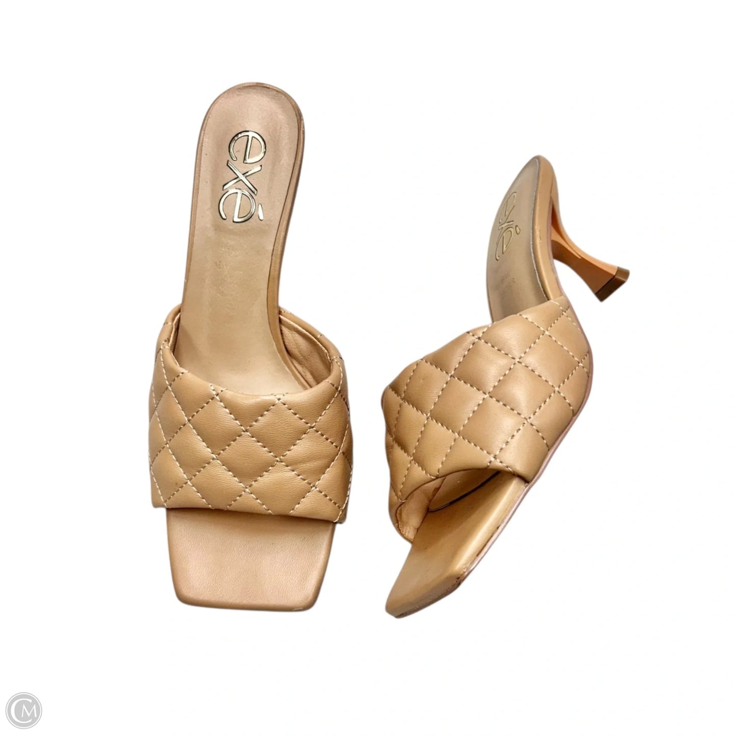 Shoes Heels Kitten By Exe In Tan, Size: 9.5