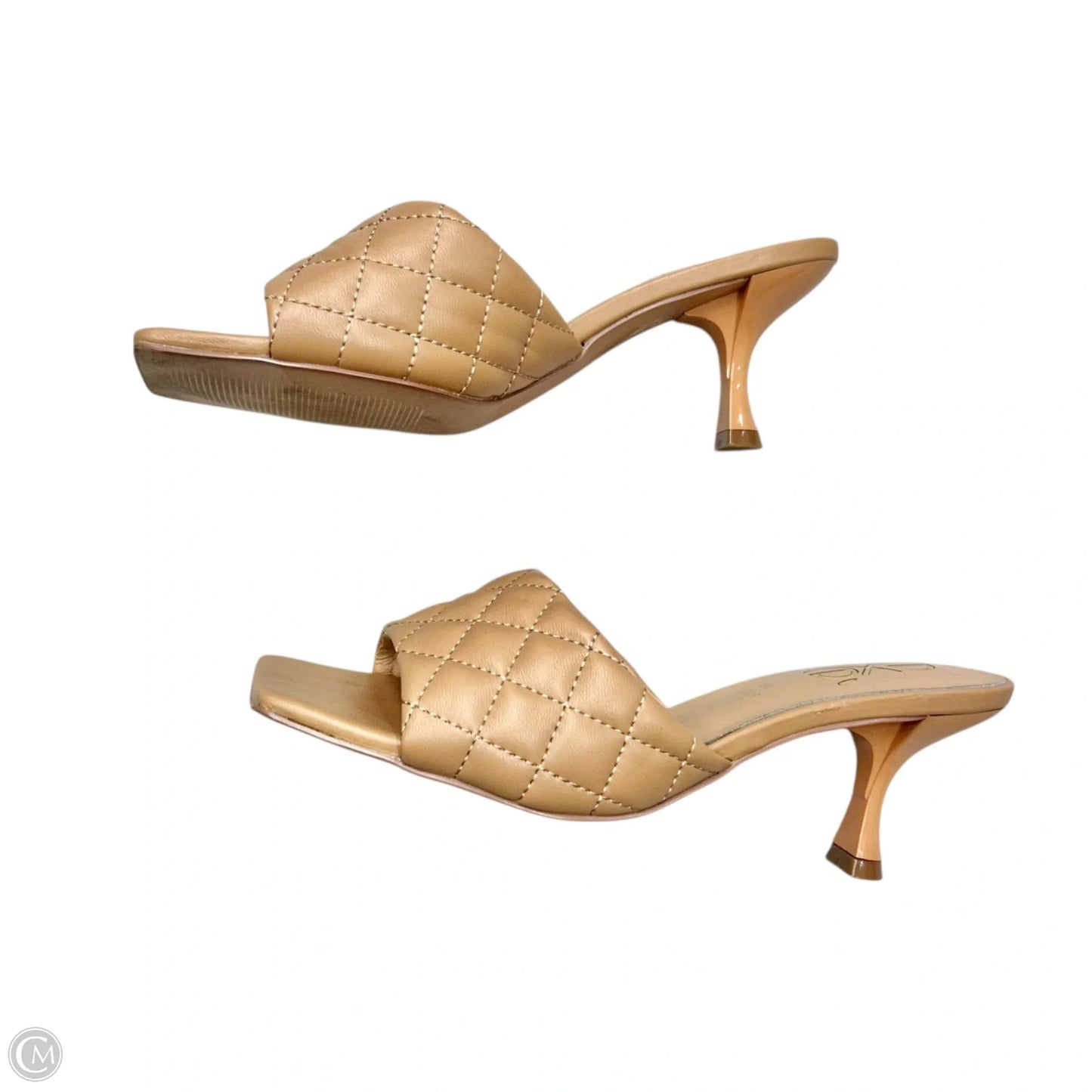 Shoes Heels Kitten By Exe In Tan, Size: 9.5
