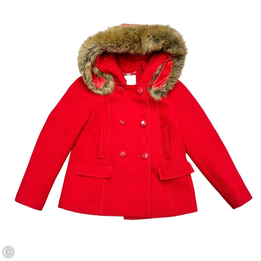 Coat Designer By Kate Spade In Brown & Red, Size: S