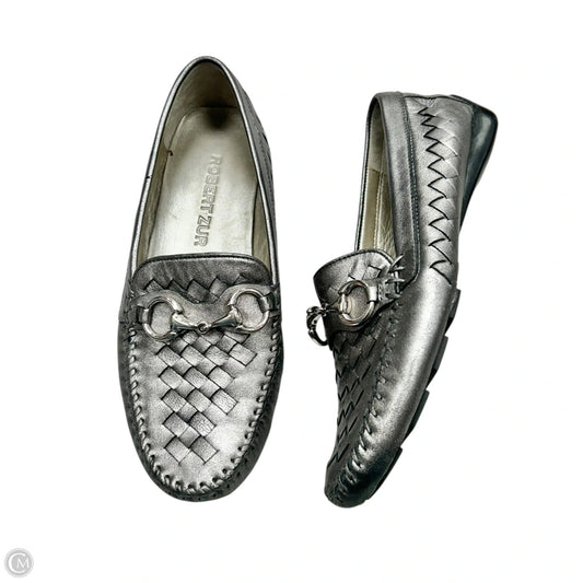 Shoes Flats By Robert Zur In Silver, Size: 8.5