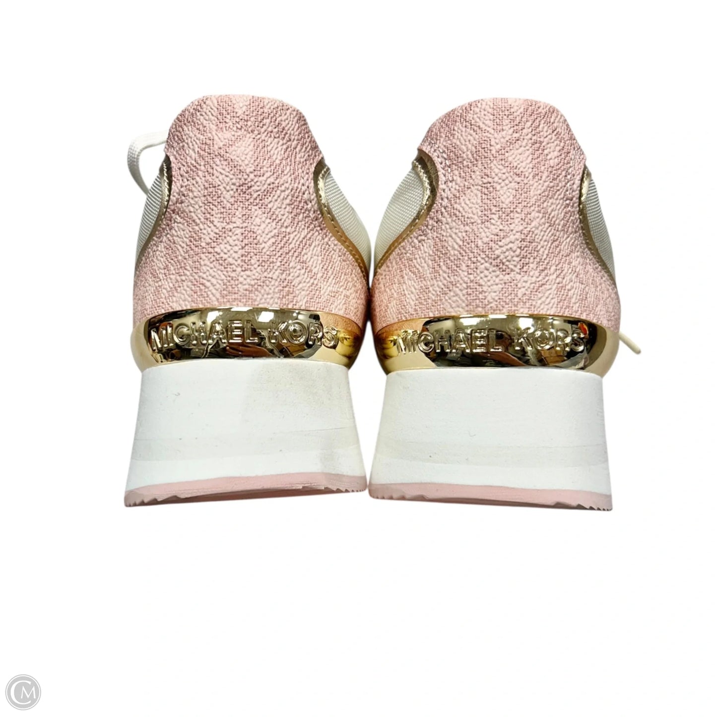 Shoes Designer By Michael Kors In Pink & White, Size: 8.5