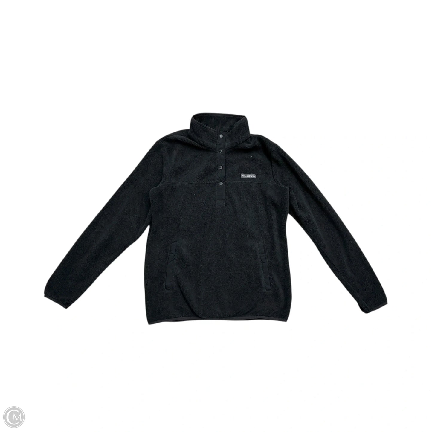 Jacket Fleece By Columbia In Green & Grey, Size: M