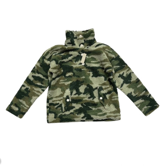 Jacket Faux Fur & Sherpa By J. Crew In Camouflage Print, Size: Xs