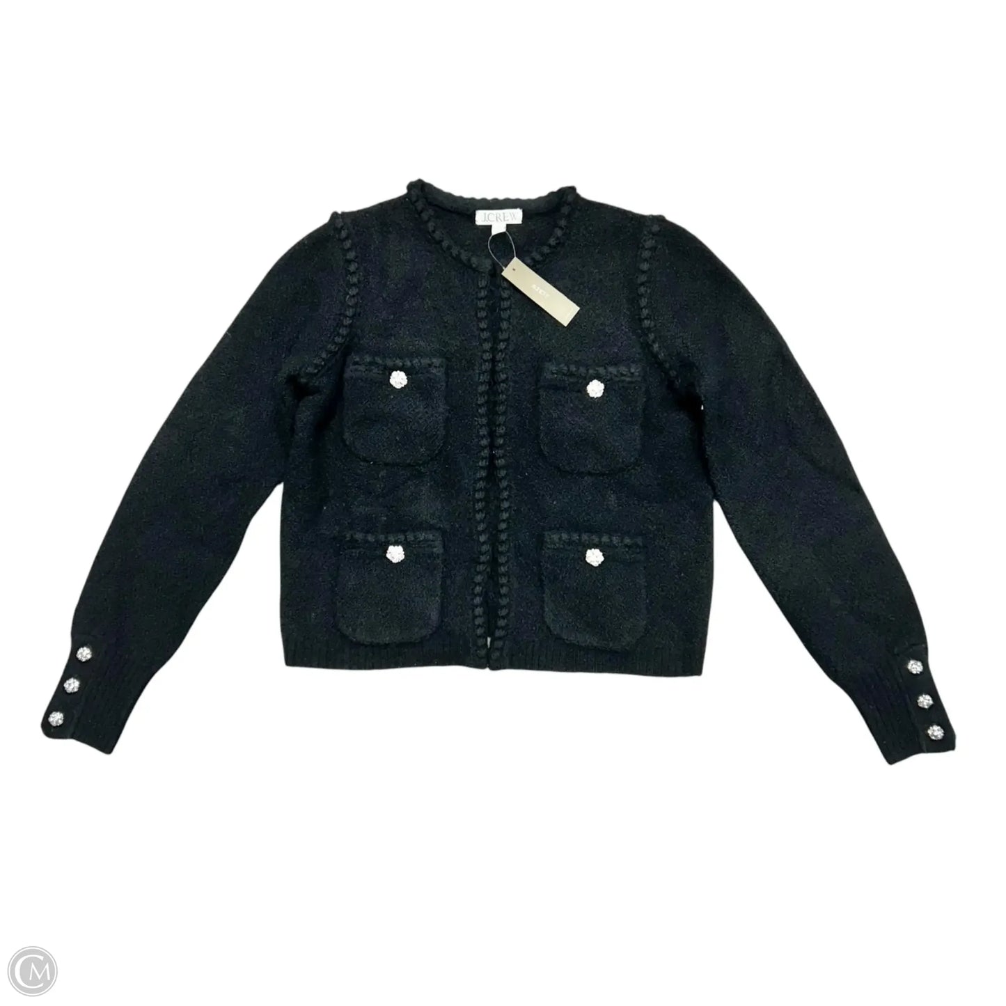 Sweater Cardigan By J. Crew In Black, Size: Xs