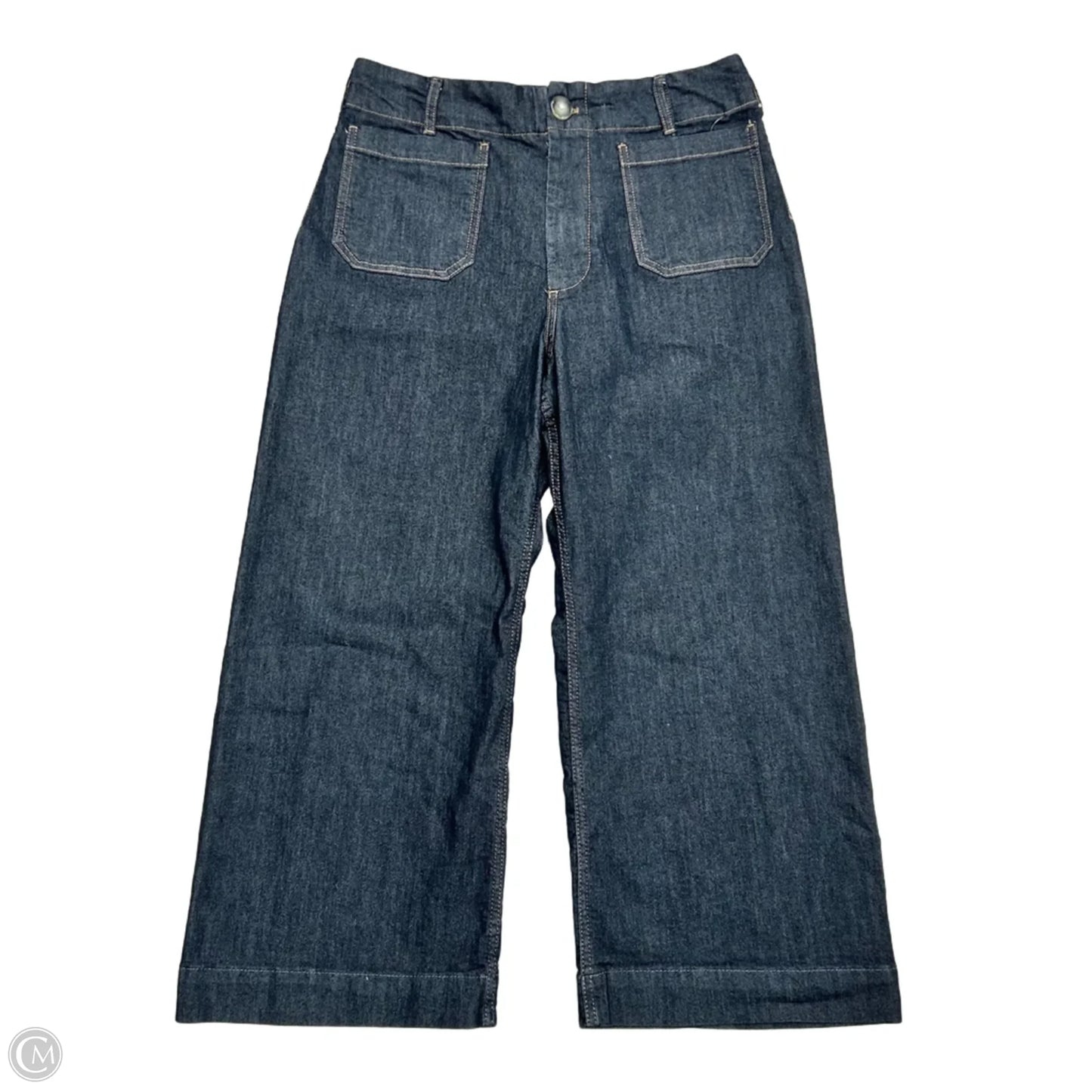 Jeans Wide Leg By Maeve In Black Denim, Size: 14