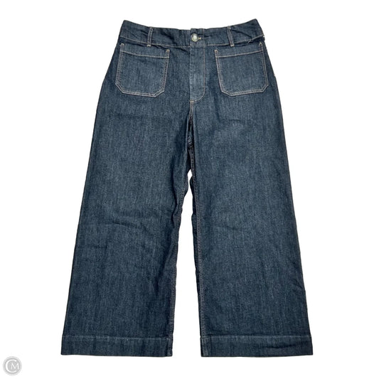 Jeans Wide Leg By Maeve In Black Denim, Size: 14