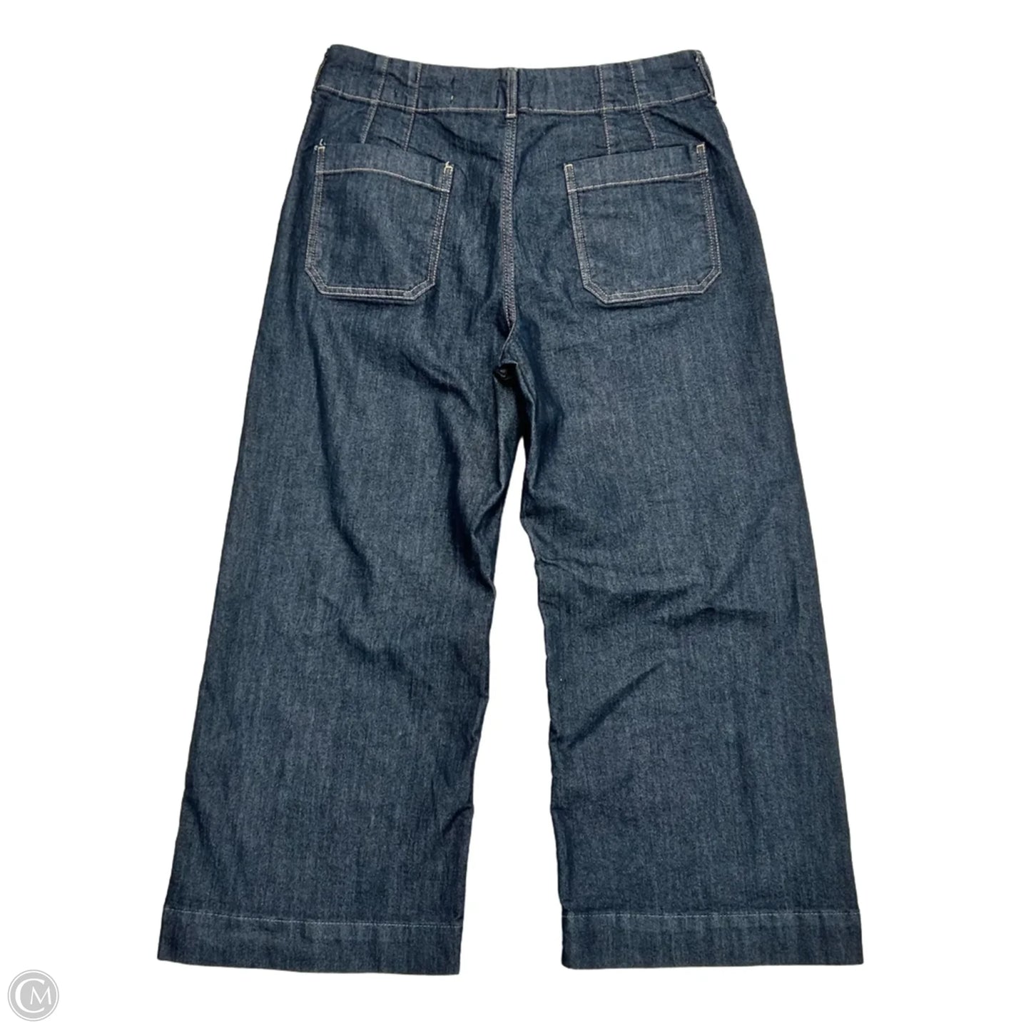 Jeans Wide Leg By Maeve In Black Denim, Size: 14