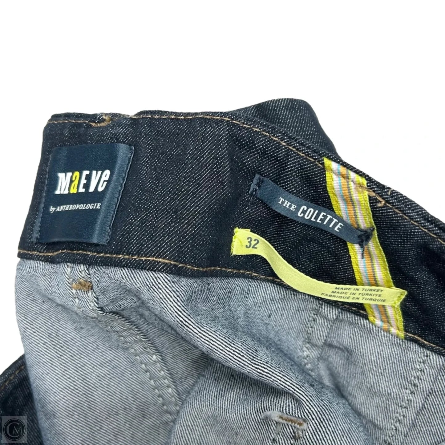 Jeans Wide Leg By Maeve In Black Denim, Size: 14