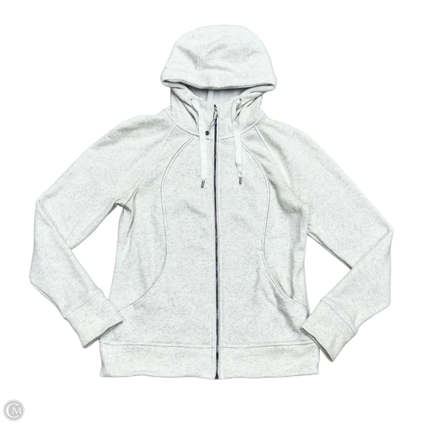 Athletic Jacket By Lululemon In Grey, Size: L