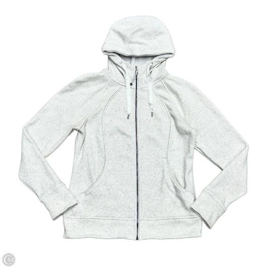 Athletic Jacket By Lululemon In Grey, Size: L