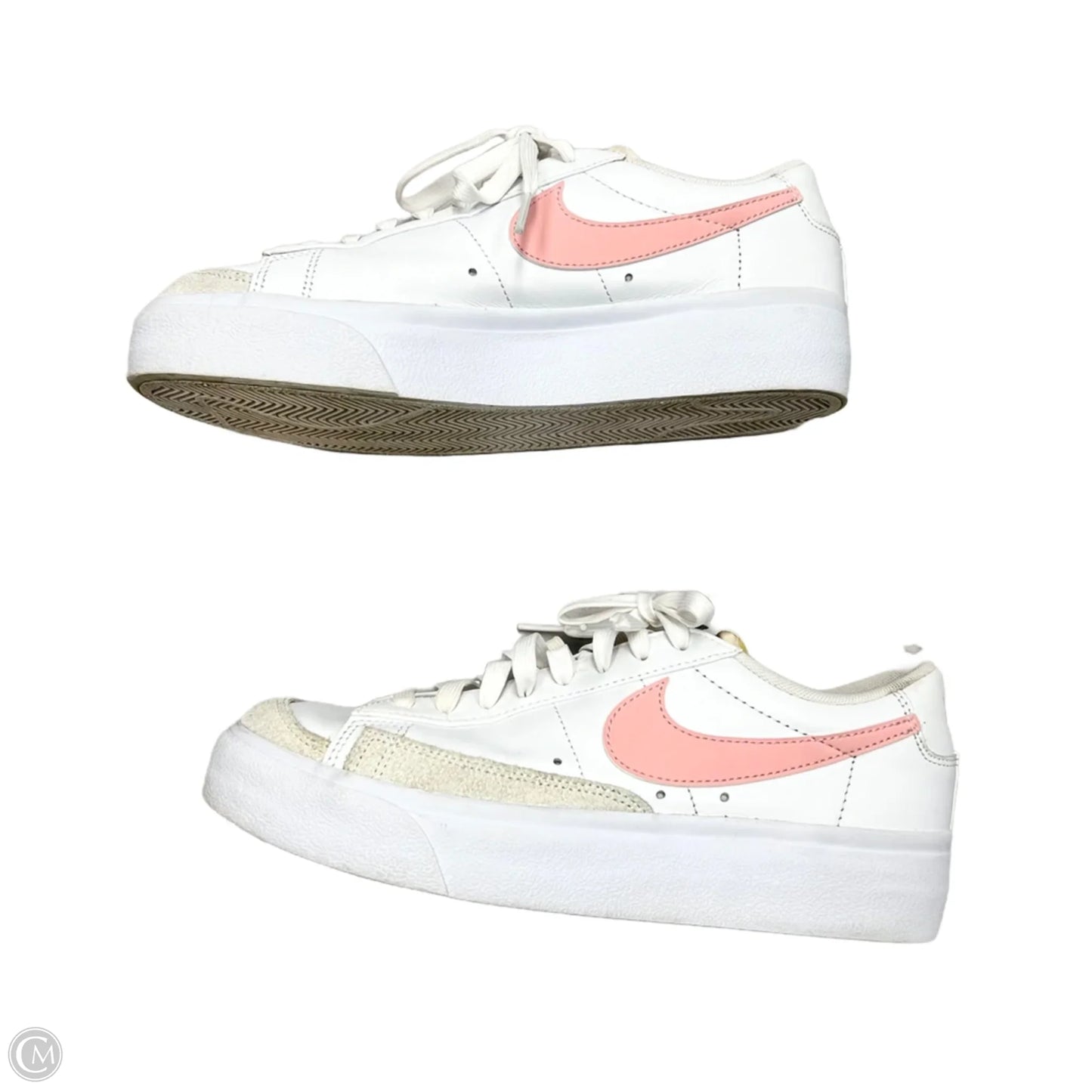 Shoes Sneakers By Nike In Pink & White, Size: 9.5