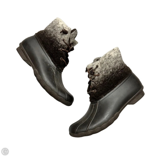 Boots Snow By Sperry In Brown & White, Size: 10
