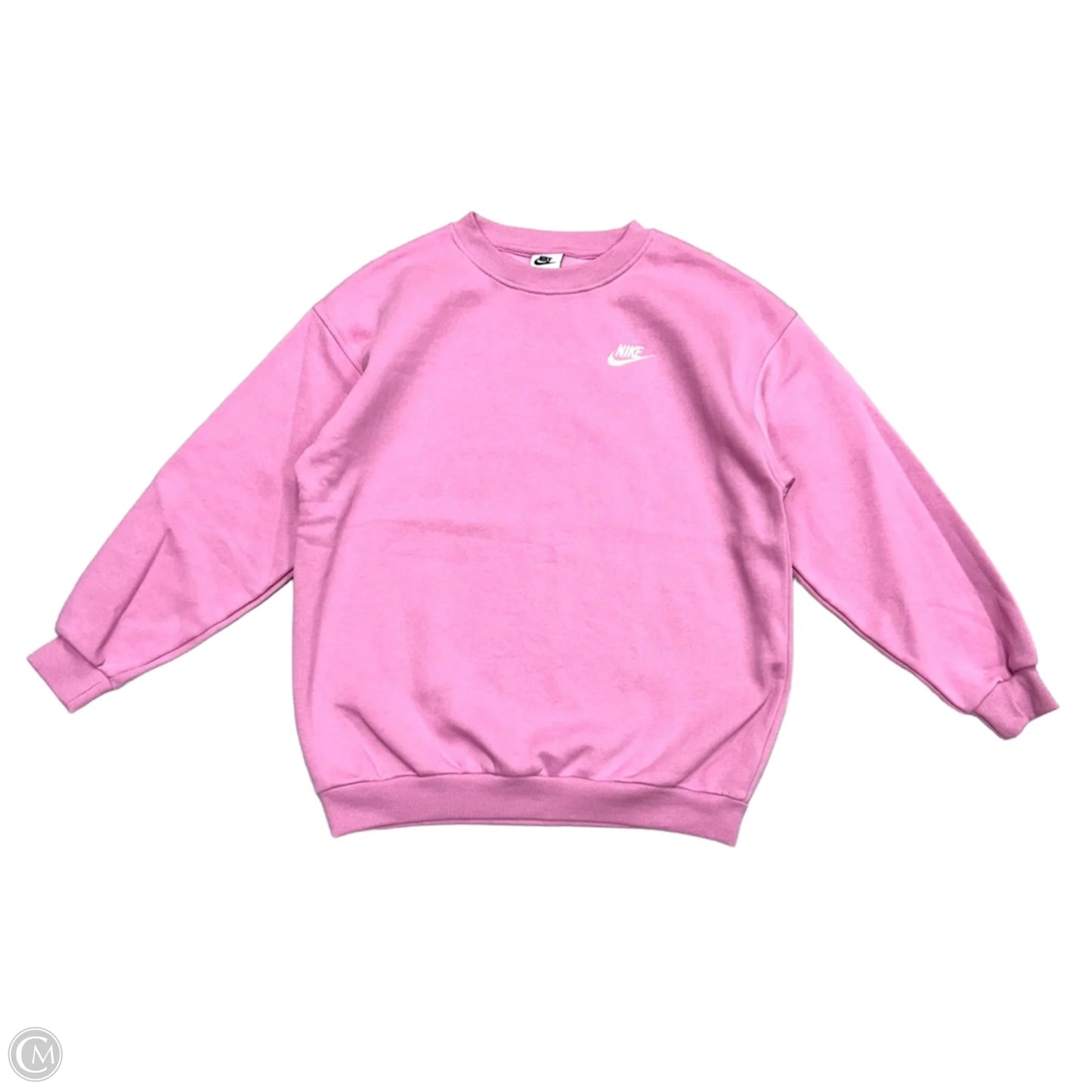 Athletic Sweatshirt Crewneck By Nike In Pink, Size: Xl