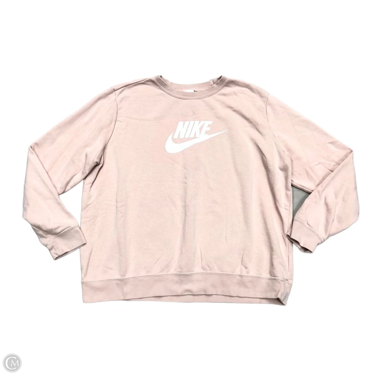 Athletic Sweatshirt Crewneck By Nike In Pink, Size: Xl