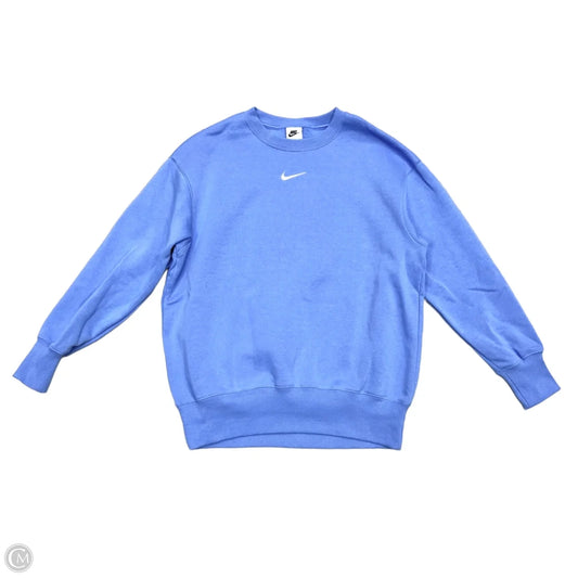 Athletic Sweatshirt Crewneck By Nike In Blue, Size: Xs