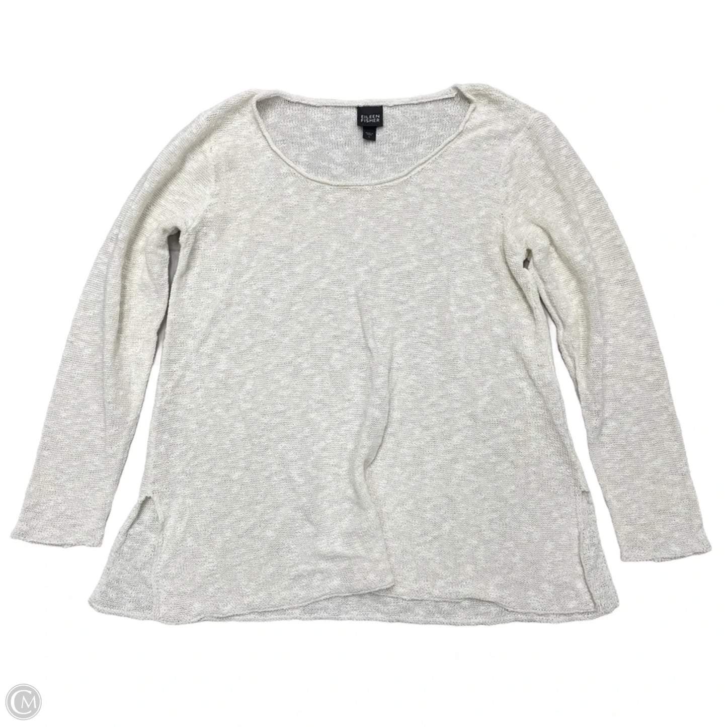 Sweater By Eileen Fisher In Cream, Size: L