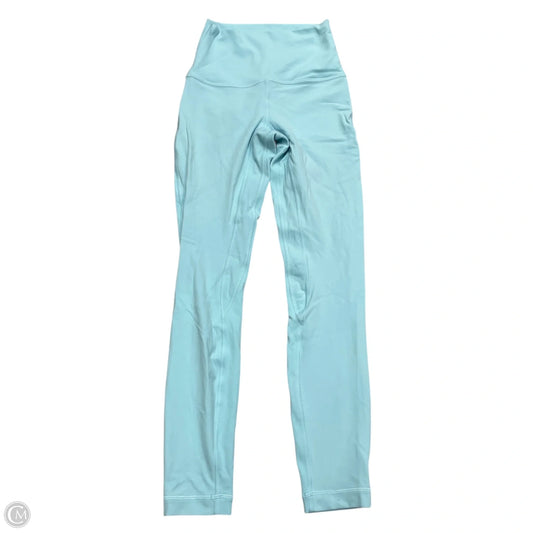 Athletic Leggings By Lululemon In Blue, Size: Xs
