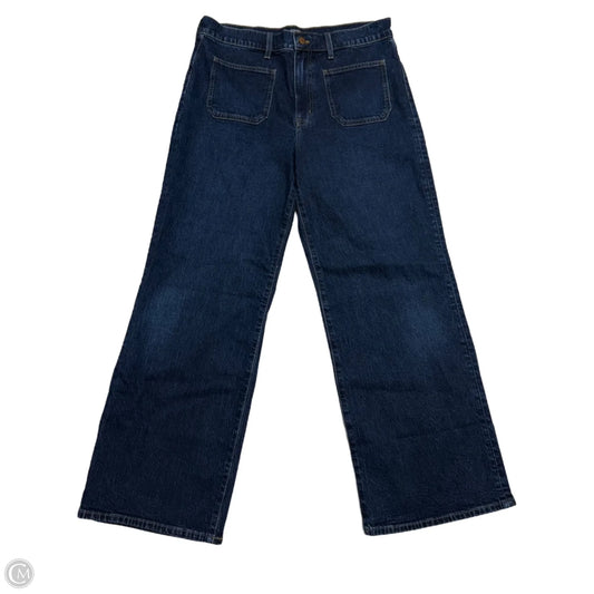 Jeans Wide Leg By J. Crew In Blue Denim, Size: 10