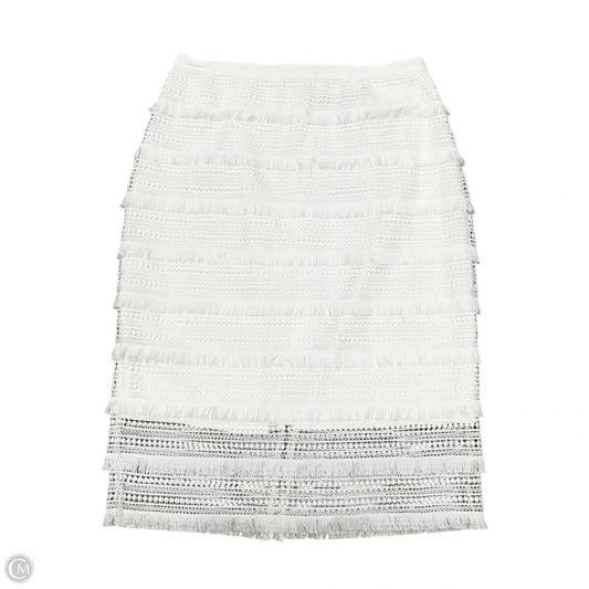 Skirt Midi By White House Black Market In White, Size: S